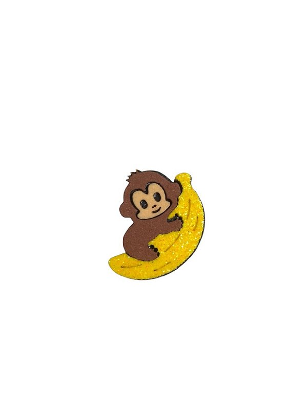 1 Adesivo Pet Macaco Banana