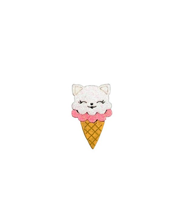 25 Adesivos Pet Sorvete Gatinha
