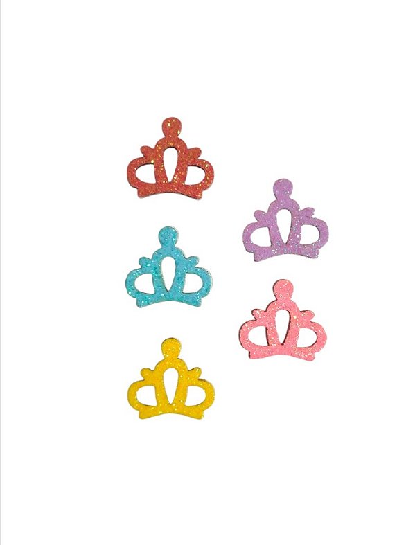 10 Adesivos Pet Coroa Mini