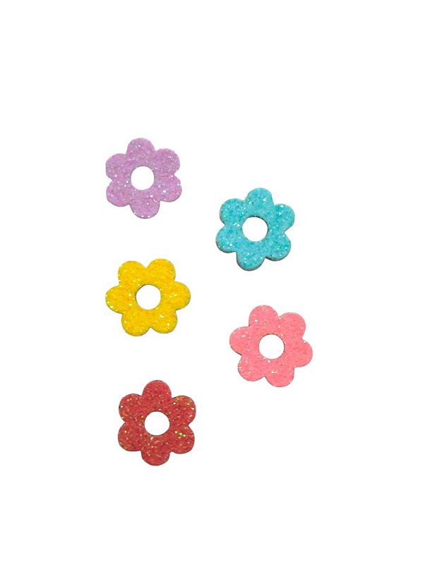 60 Adesivos Pet Flor Candy