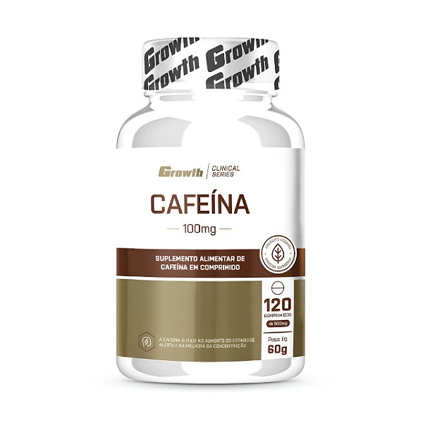 Cafeína 100mg Growth Supplements 120caps