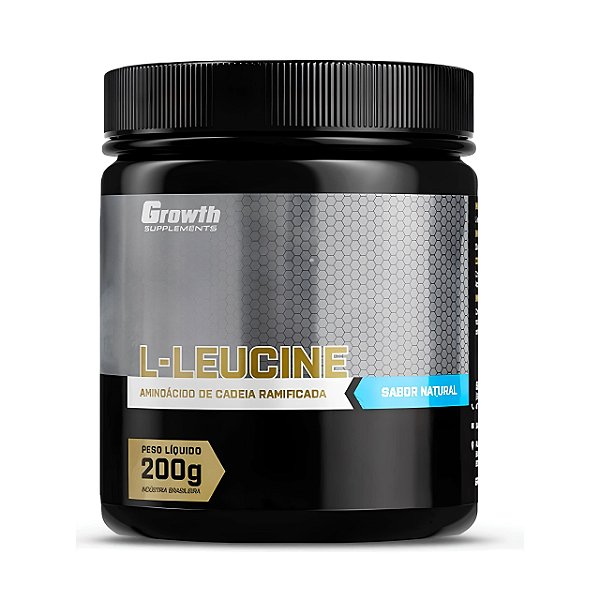 L-Leucina 200g Growth Supplements - Sabor Natural