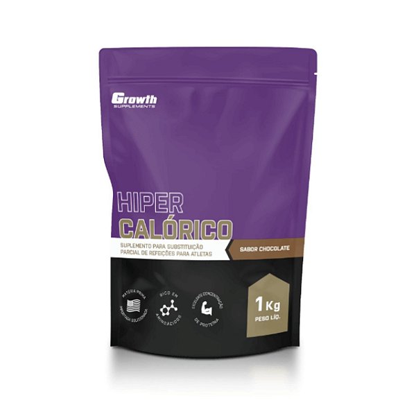 Hipercalórico - Sabor Chocolate - Growth Supplements 1000g