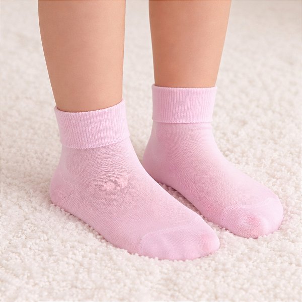 Meia Infantil Escolar - Kit com 3 Pares