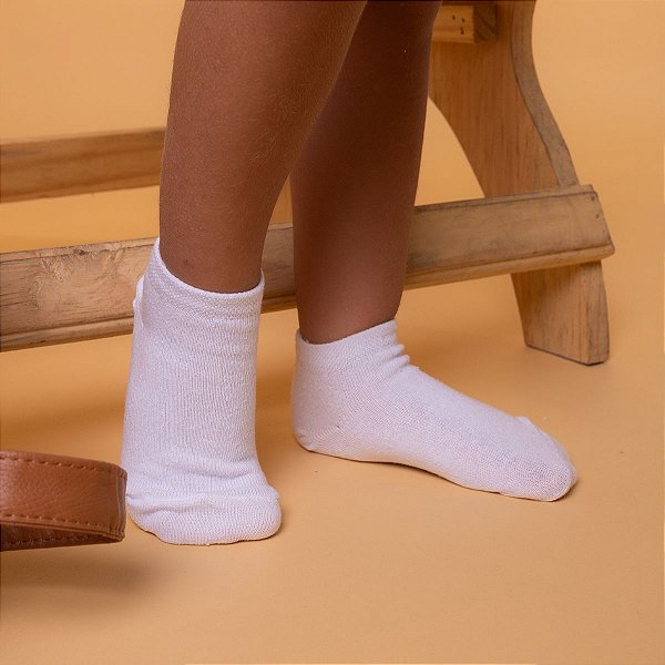 Meia Infantil Sapatilha de Algodão