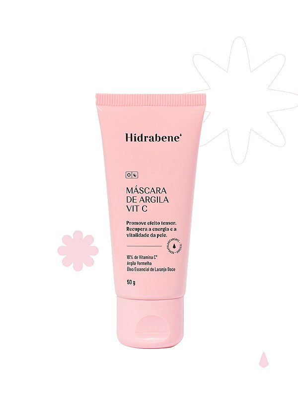 Hidrabene Mascara De Argila Vitamina C 50 G