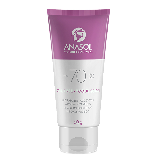 Anasol Protetor Solar Facial Oil Free Fps 70