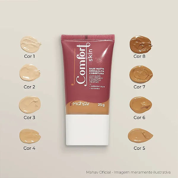 Base Matte 07 Comfort Skin Mahav