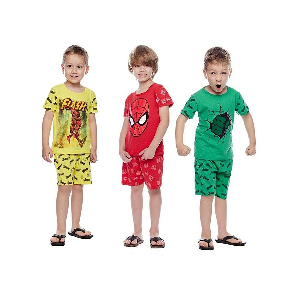 Pijama Infanil - Heróis