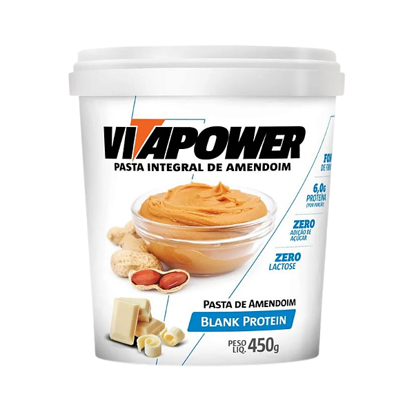 Pasta de Amendoim Zero 450g - Vitapower - Rei do Atacado Suplementos