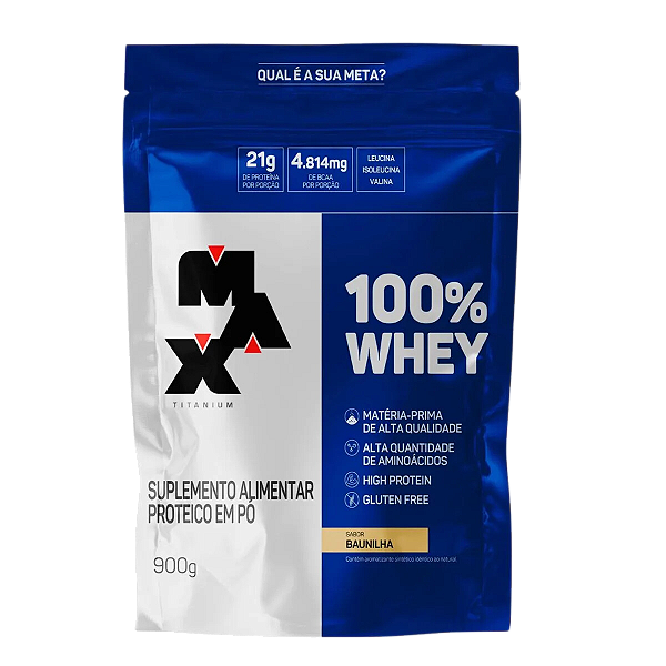 100% Whey 900G Pouch - Max Titanium