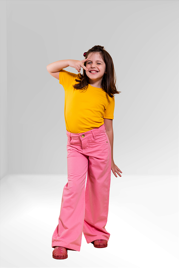 Calça Wide Leg Infantil