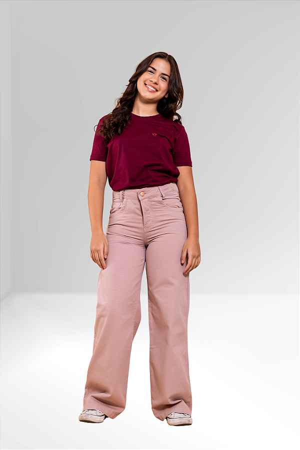 Calça Wide Leg Juvenil