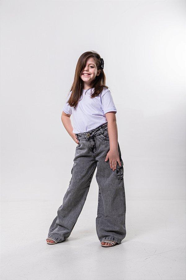 Calça Cargo Feminina Infantil