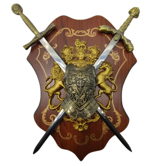 Espadas Medievais Para Parede 37cm