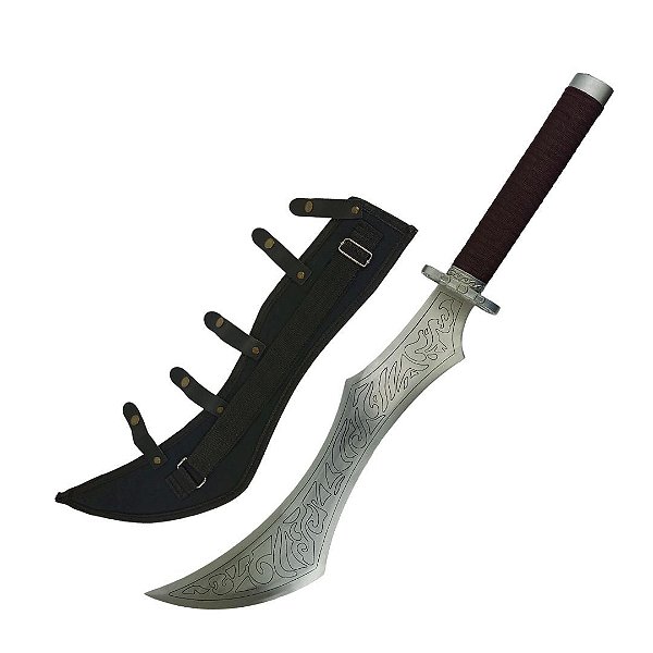 Espada League Of Legends Katrina Lâmina Desenhada Em Aço