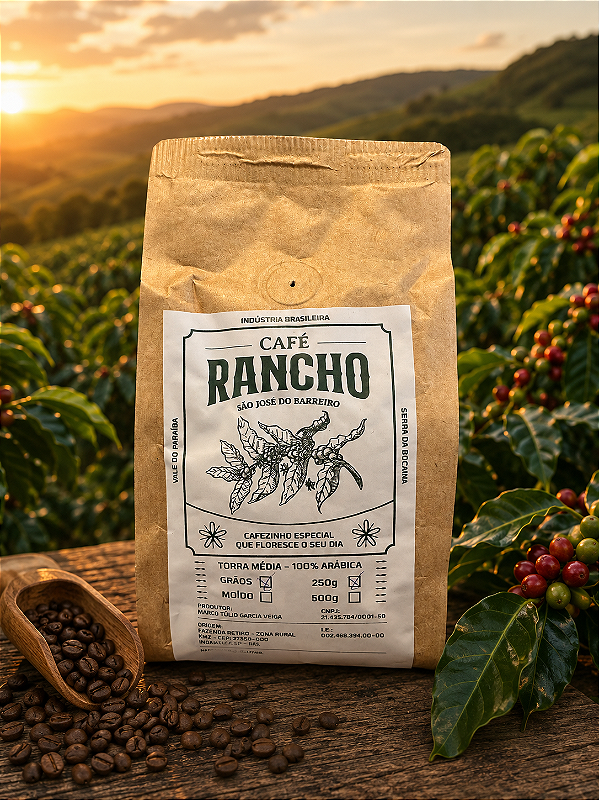 Café Rancho 100% arábica grãos 500g
