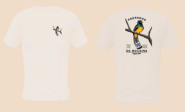 Camiseta Pássaros da Bocaina + Brinde (Adesivo Rota 68)