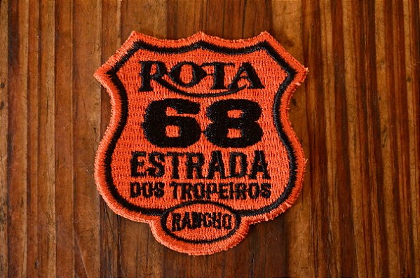 Patch Rota 68 Brasil - Laranja