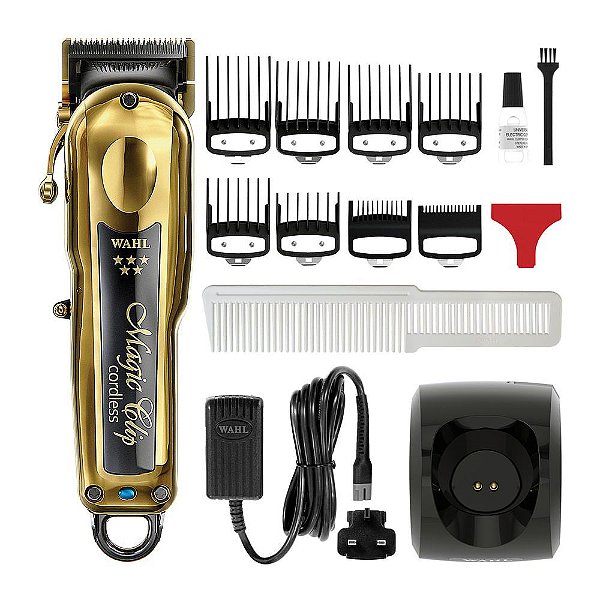 Máquina de Cortar s Fio Magic Clip Cordless Gold Wahl Bivolt
