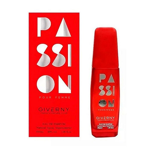 Perfume Feminino Passion Pour Femme Giverny 30ml