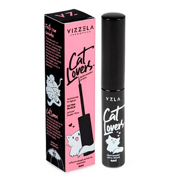 Delineador Ultra Black Cat Lovers Vizzela