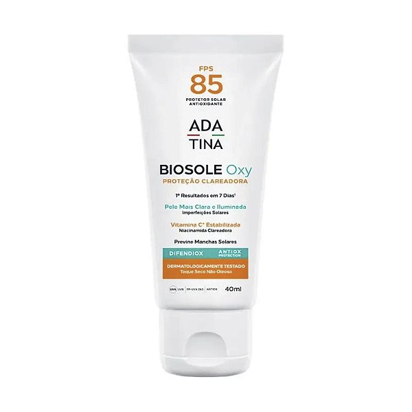 Protetor Solar Facial Biosole Oxy FPS 85 Ada Tina 40ML