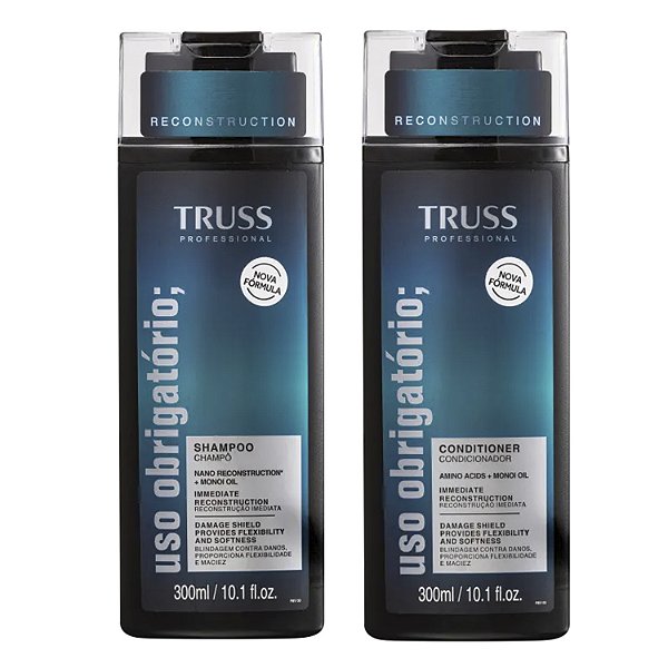 Kit Shampoo e Condicionador Uso Obrigatório Truss 300ml