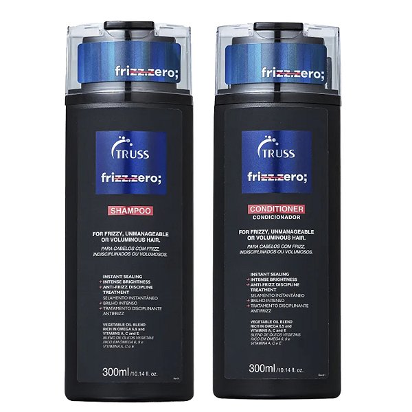 Kit Home Care Shampoo e Condicionador Frizz Zero Truss 300ml
