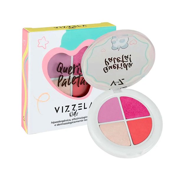 Paleta de Sombras Infantil Querida Paleta Vizzela