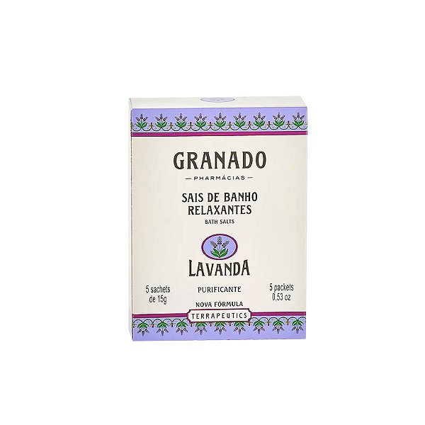 Sais de Banho Lavanda Granado 5 sachês 15g