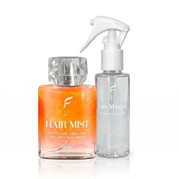 Kit Alinhamento Premium Liso Mágico e Hair Mist Four bty