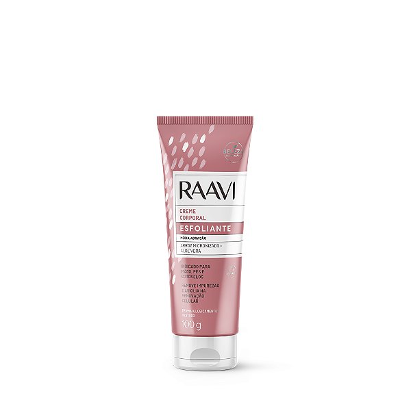 Creme Esfoliante Corporal de Arroz 100G Raavi