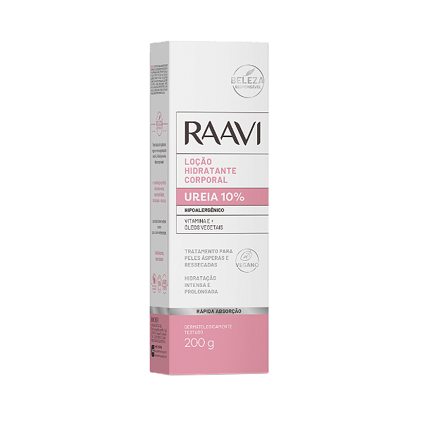 Loção Hidratante Corporal Ureia 10% Raavi 200g