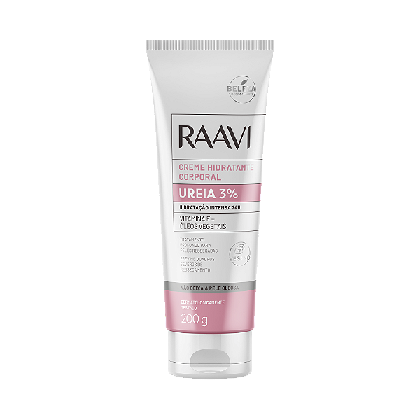 RAAVI Creme Hidratante Corporal Ureia 3% 200g