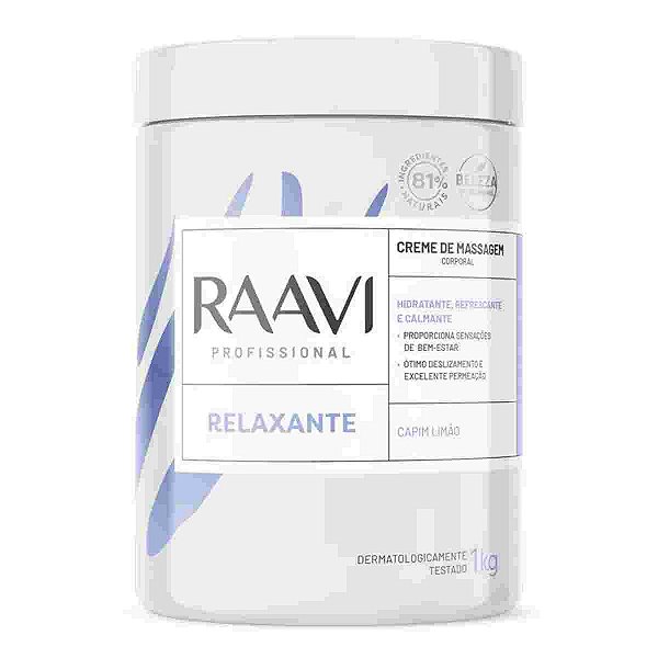 Raavi Creme de Massagem Corporal Relaxante 1KG