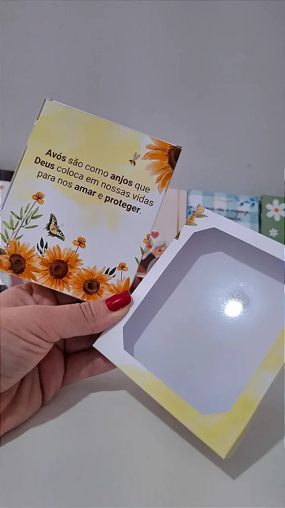 Caixinhas com visor de acetato - PERSONALIZADO