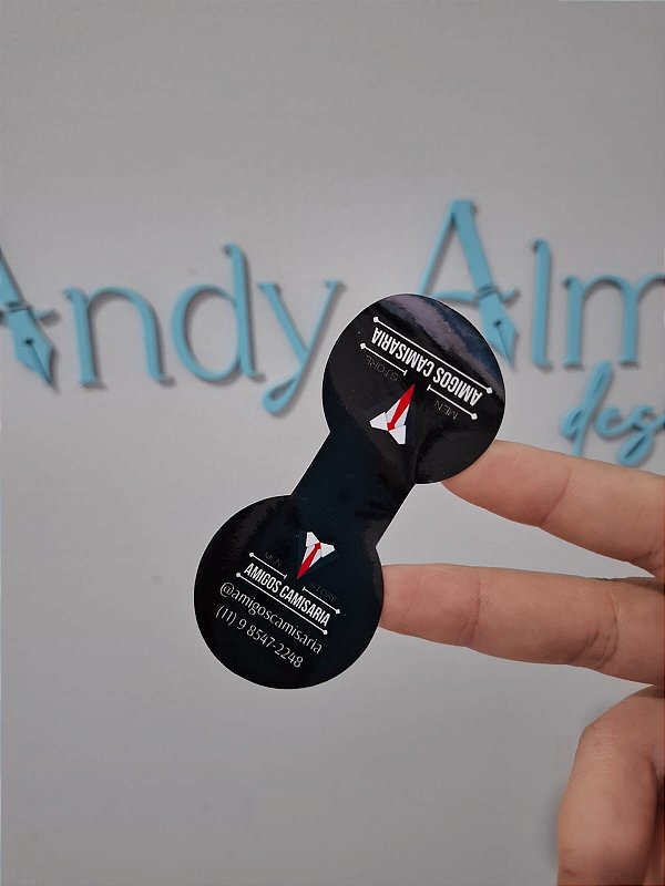 Lacre 4x9cm duplo - PERSONALIZADO