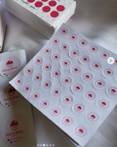 Mini Adesivo 1cm - PERSONALIZADO