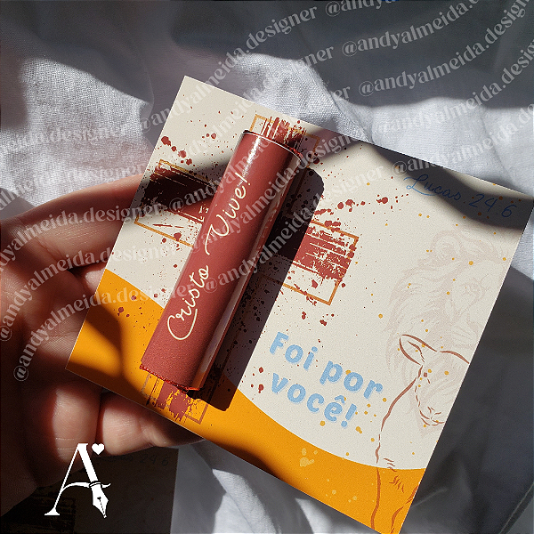 Card com Baton Ele Vive PÁSCOA - PERSONALIZE