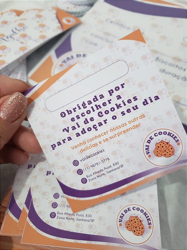 (FRENTE) Card Agradecimento / Recados / Cuidados - PERSONALIZADO