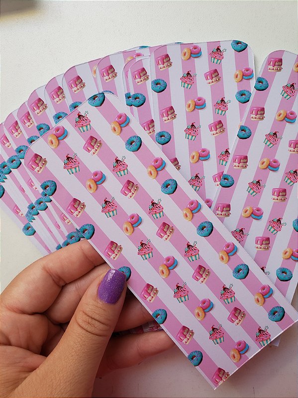 40 Tirinhas para biscoitos 6x16cm - PERSONALIZADO