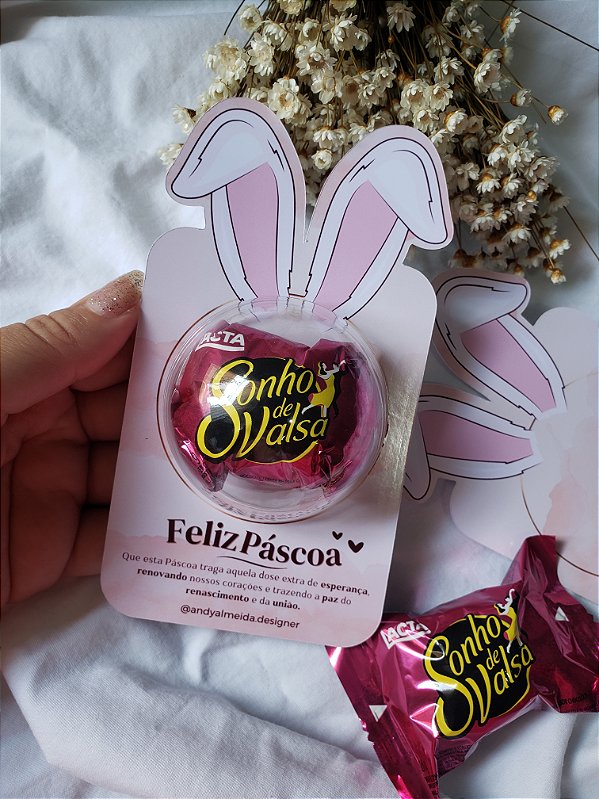Card Orelha com Sonho de Valsa - Páscoa - PERSONALIZE