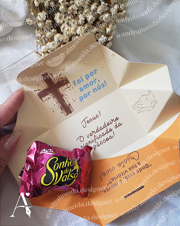 Caixinha Cartão - Páscoa - PERSONALIZE