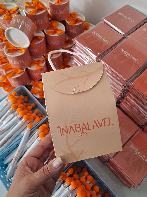 Sacola caixa M 16x11x8cm - PERSONALIZADO