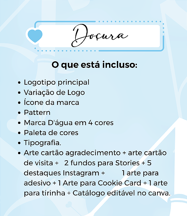 Identidade Visual - Pacote Doçura