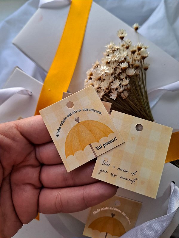 Sem personalizar - 20un Tag Hotstamping Setembro Amarelo - FULL