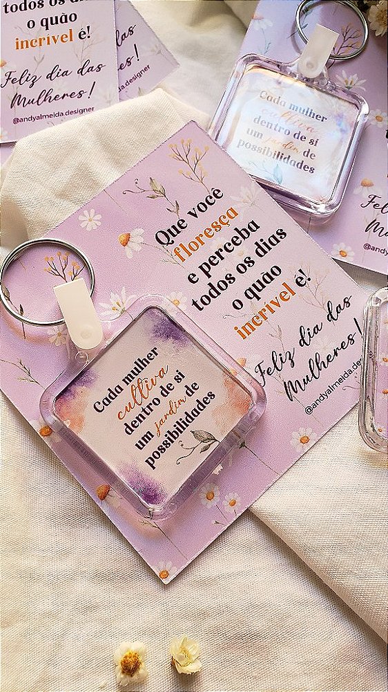 Card com Chaveiro - PERSONALIZADO