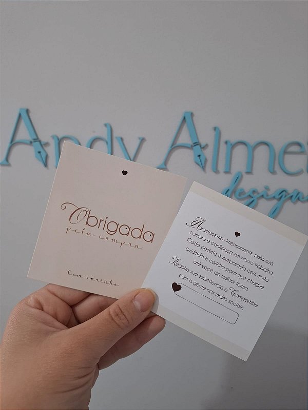Sem personalizar - 20 Un Postal agradecimento Nude- FULL