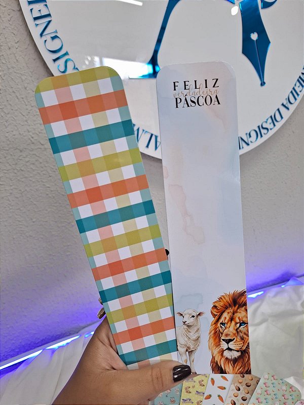 50un Tirinha Páscoa - Escolha a estampa - PERSONALIZE